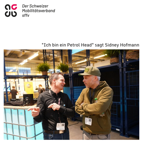 Sidney Hoffmann: «Ich bin ein Petrol-Head»