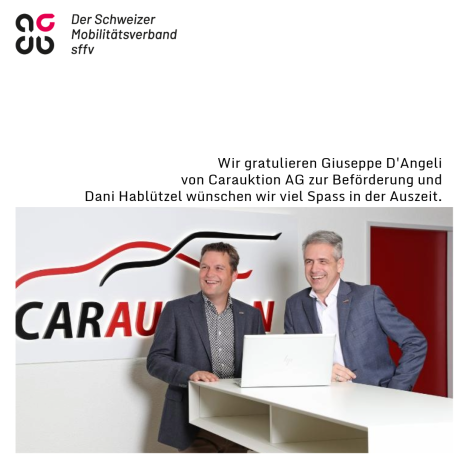 Giuseppe D'Angeli übernimmt die Führung der Carauktion AG 