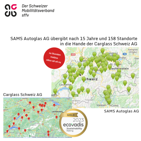 SAMS Autoglas wird zu Carglass