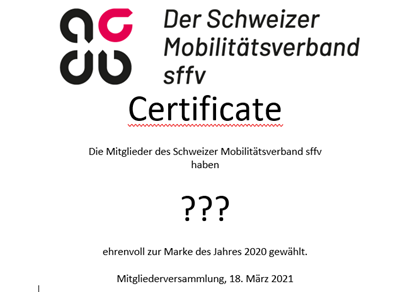 Wahl der Schweizer Flottenmarke 2020