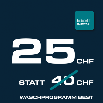 BEST Carwash Zürich feiert das 25 Jahre Jubiläum